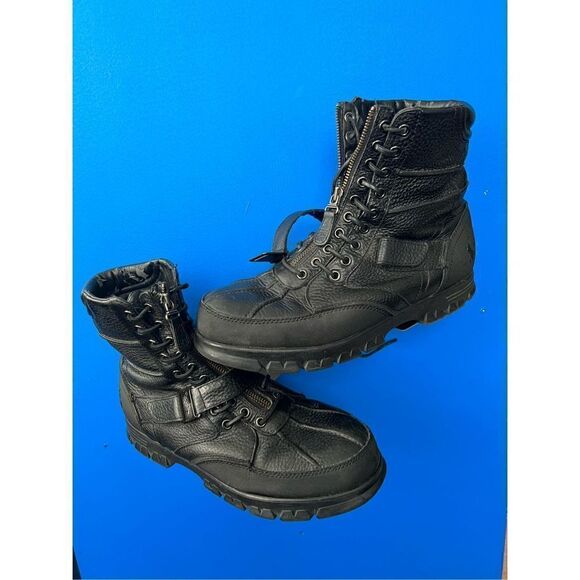 Polo Ralph Lauren Mens Size 11D Black Andres III Duck Toe Waterproof Boots